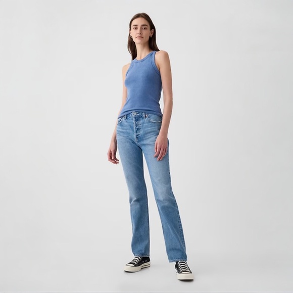 GAP Denim - GAP High Rise Rigid 90s Slim Straight Jeans NWT 27/4 Long